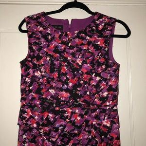JONES NEW YORK Sz 4 Patterned Peplum dress.